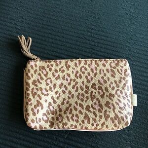 Ipsy leopard print makeup bag